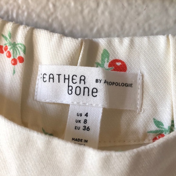 Anthropologie Feather Bone Flare Cherry Pants - Picture 4 of 8